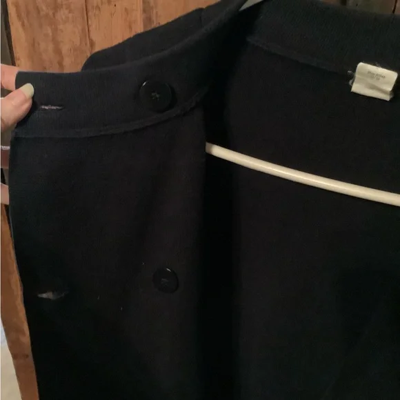 J. Crew Classic Black Pea Coat - Picture 5 of 6